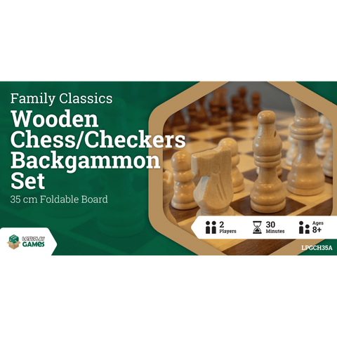 LPG Classics: Chess/checkers/backgammon Set 35cm