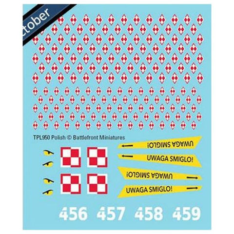 Team Yankee - Polish Decal Set