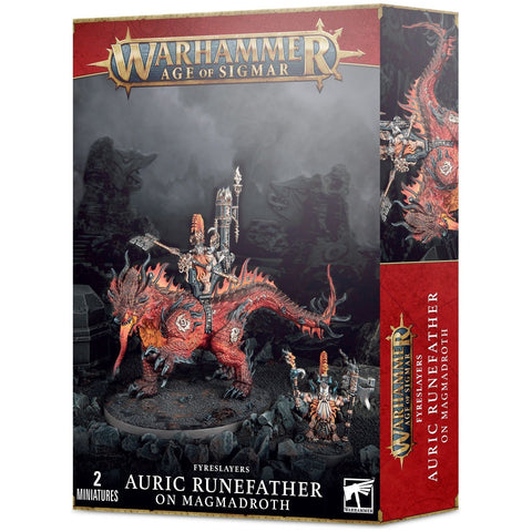 Age of Sigmar - Fyreslayers: Auric Runefather On Magmadroth (84-23)