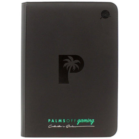 Palms Off Gaming - Collector's Series Zip Binder: Top Loader - Black