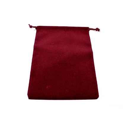 Chessex - Suedecloth Dice Bag: Large 5x7 (Burgundy)