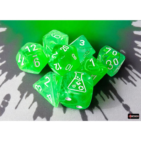 Chessex - Polyhedral 7-die Set: Nebula (Gelatinous/white)