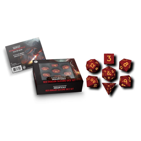 Dungeons & Dragons - Dragon Scale: Red Dragon Silicon Dice Set