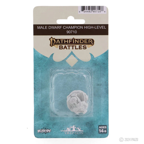 Pathfinder Battles - Deep Cuts Miniatures: Male Dwarf Champion High-Level