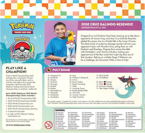 Pokemon TCG - World Championships 2025 Decks: Jose Cruz Galindo-Resendiz