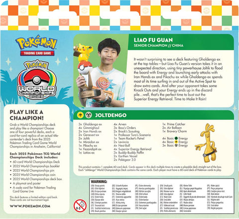 Pokemon TCG - World Championships 2025 Decks: Liao Fu Gaun