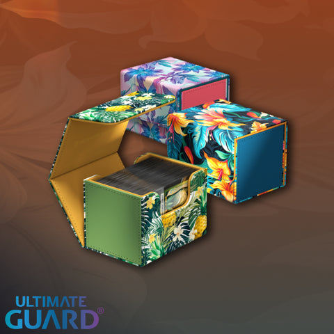 Ultimate Guard - Sidewinder 100+ Xenoskin Deck Box: Floral Places - Bahia Green