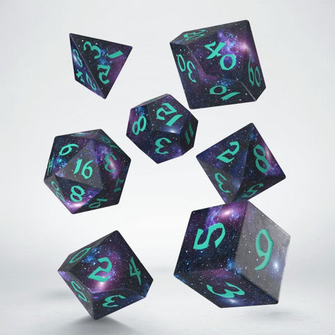 Q-Workshop - 7-Dice Set: Full Art Dice - Stardust