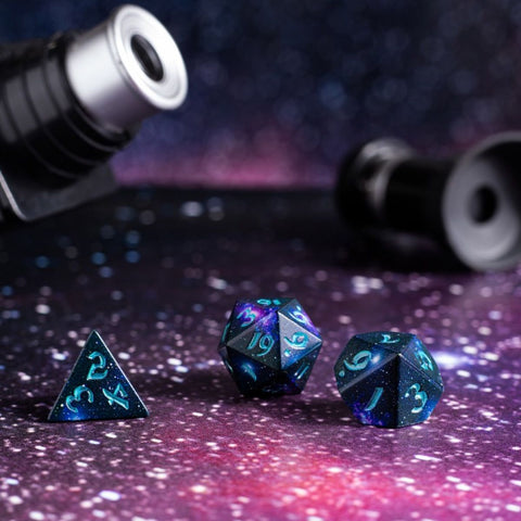 Q-Workshop - 7-Dice Set: Full Art Dice - Stardust