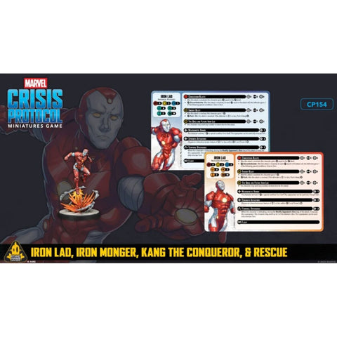 Marvel: Crisis Protocol - (CP154) Iron Lad, Iron Monger, Kang the Conqueror & Rescue