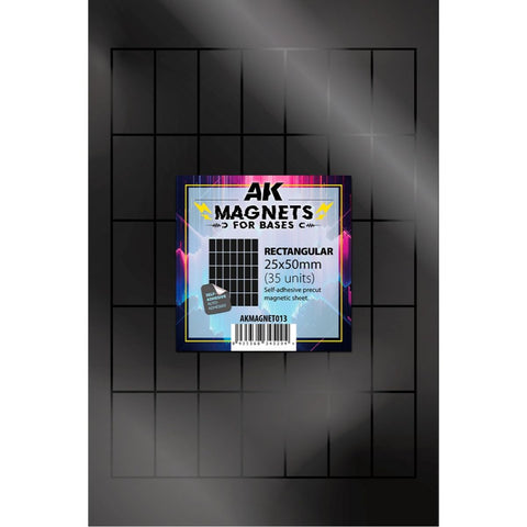 AK Interactive - Magnets for Bases: Rectangular 25x50mm (35pcs)