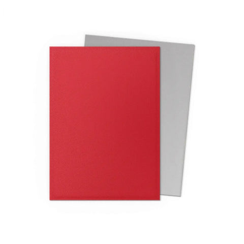 Dragon Shield - Standard Size Sleeves: Matte Dual – Crimson & Silver