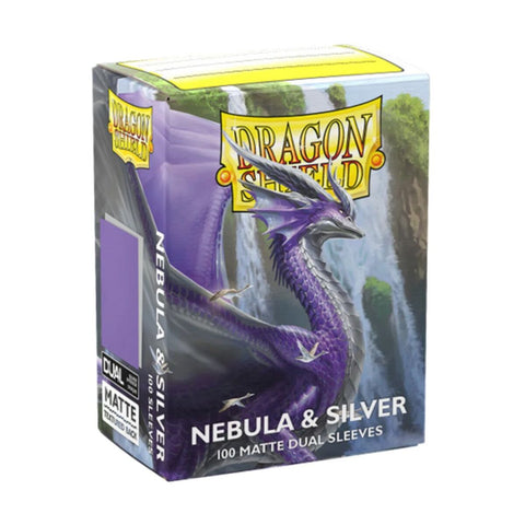 Dragon Shield - Standard Size Sleeves: Matte Dual – Nebula & Silver