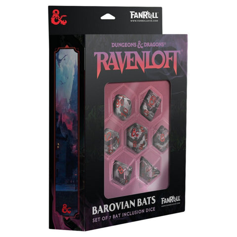 Fanroll - Dungeons & Dragons: Ravenloft - Inclusion Dice Set: Barovian Bats