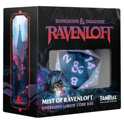 Fanroll - Dungeons & Dragons: Ravenloft - Oversized Liquid Core D20: Mists of Ravenloft