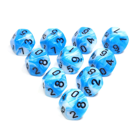 Rival Dice Deadly 10: Blue/White