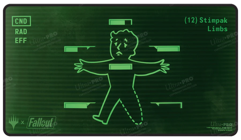 Ultra Pro - Black Stitched Playmat: Magic the Gathering: Fallout Inventory Management