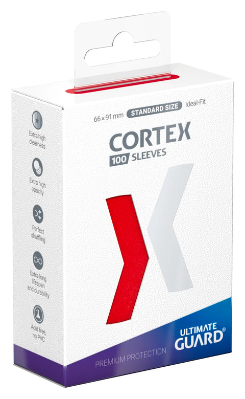 Ultimate Guard - Standard Size Sleeves: Cortex - Red