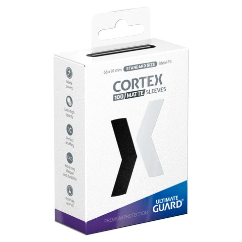 Ultimate Guard - Standard Size Sleeves: Cortex Matte - Black
