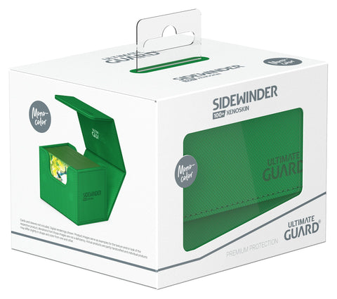 Ultimate Guard - Sidewinder 100+ Xenoskin Deck Box: Monocolor Green