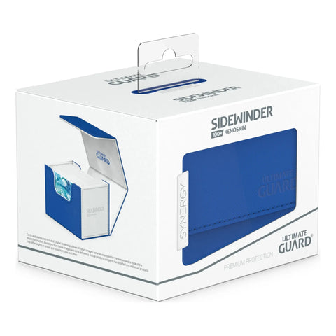 Ultimate Guard - Sidewinder 100+ Xenoskin Deck Box: Synergy Blue/White