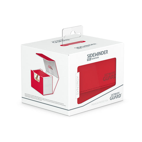 Ultimate Guard - Sidewinder 100+ Xenoskin Deck Box: Synergy Red/White