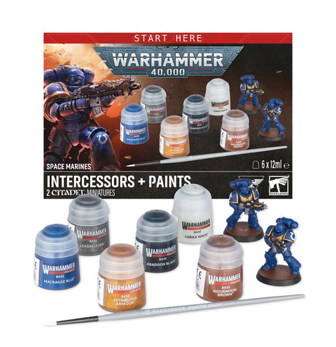 Warhammer 40000 - Space Marine Intercessors +Paints (60-11)