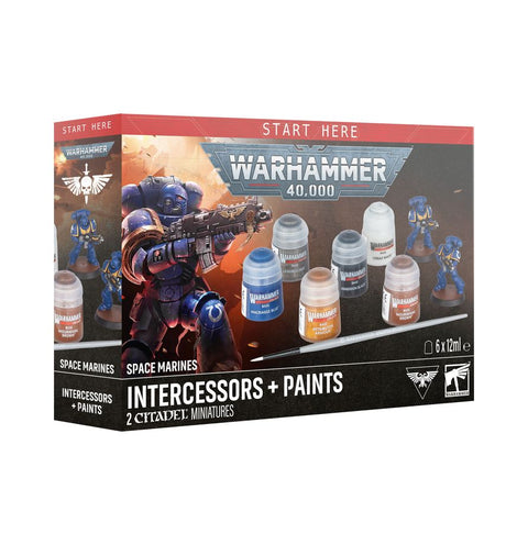Warhammer 40000 - Space Marine Intercessors +Paints (60-11)