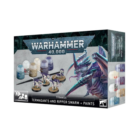 40K Tyranids - Termagants and Ripper Swarm + Paints Set (60-13)