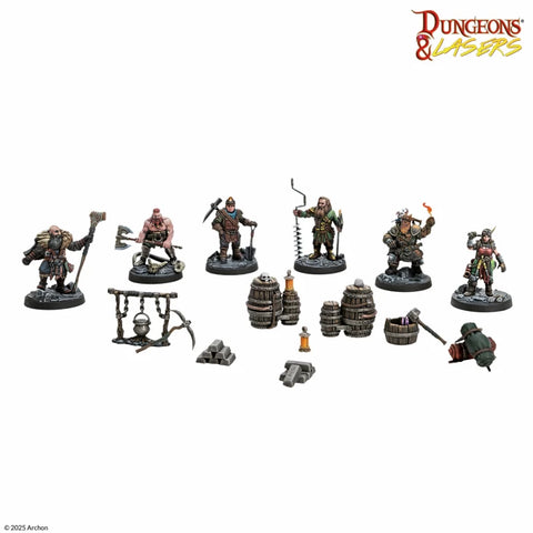 Dungeons & Lasers - Miniatures: Dwarven Miners