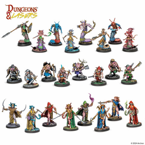 Dungeons & Lasers - Miniatures: Beastkin Hybrids: Playable Characters