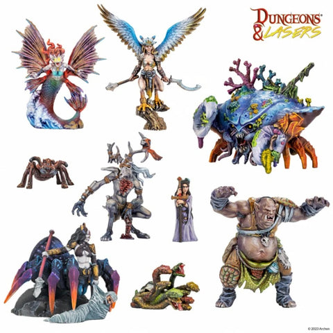 Dungeons & Lasers - Miniatures: Fantasy Miniatures Set