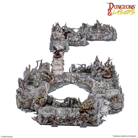 Dungeons & Lasers - Pre-Painted Terrain: Demonic Caves