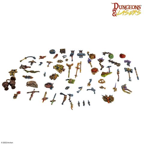 Dungeons & Lasers - Miniatures: Adventurers Gear Set