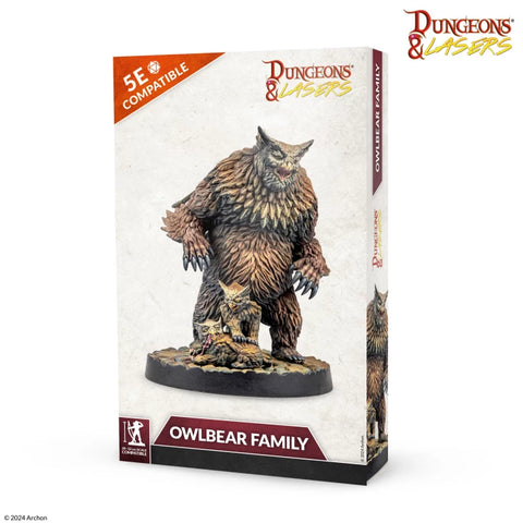 Dungeons & Lasers - Miniatures: Owlbear Family