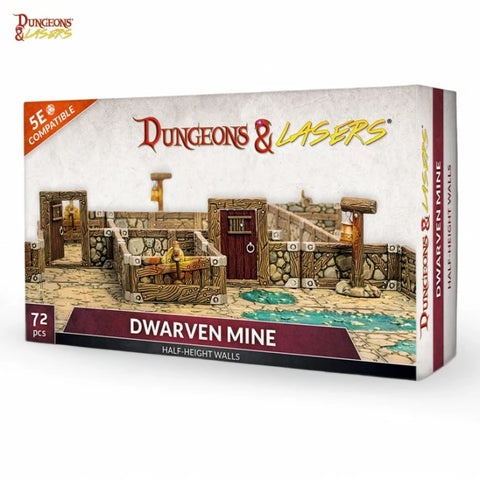 Dungeons & Lasers - Half-Height Walls: Dwarven Mine
