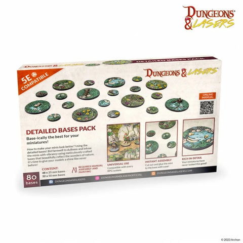 Dungeons & Lasers - Miniatures: Detailed Bases Pack