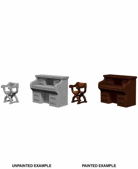 WizKids - Deep Cuts Miniatures: Desk and Chair