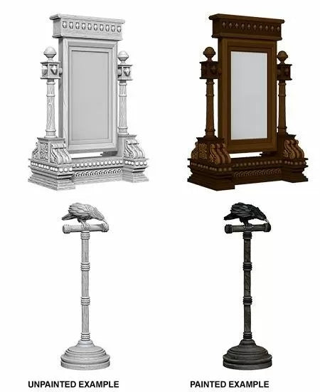 WizKids - Deep Cuts Miniatures: Mirror and Bird on Stand