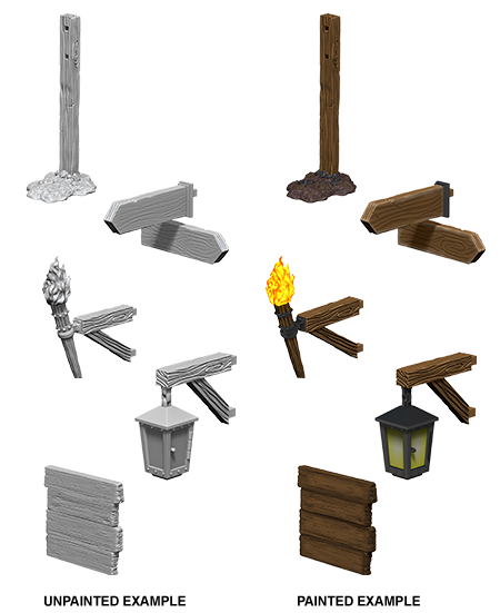 WizKids - Deep Cuts Miniatures: Signs and lights