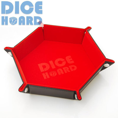 Dice Hoard: Hex Dice Tray - Red