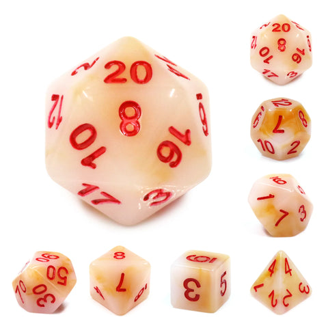Rival Dice Sorcery Stones: White Red Font