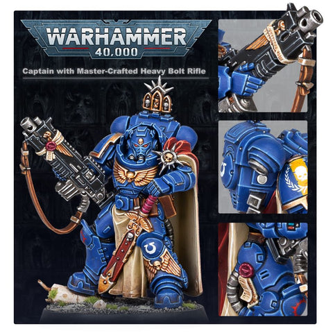 40k Space Marines - Captain w/ Master-Crafted Bolt Rifle (48-48)
