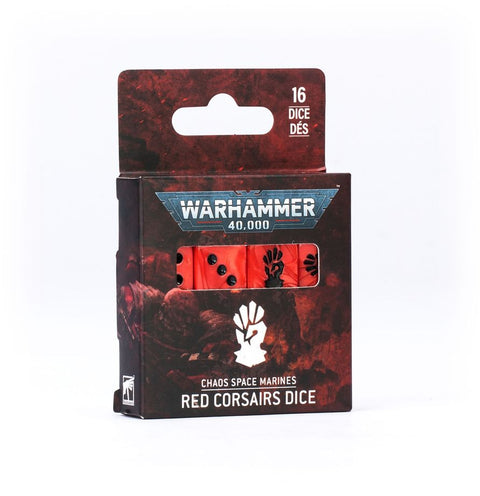Warhammer 40000 - Chaos Space Marines: Red Corsairs Dice Set (43-115)