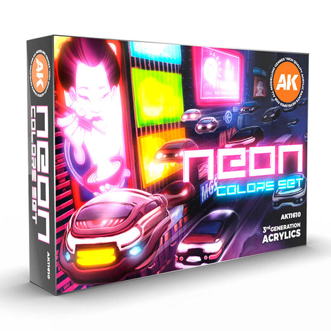 AK Interactive - Neon Colors Paint Set
