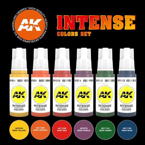 AK Interactive - Intense Colors Paint Set
