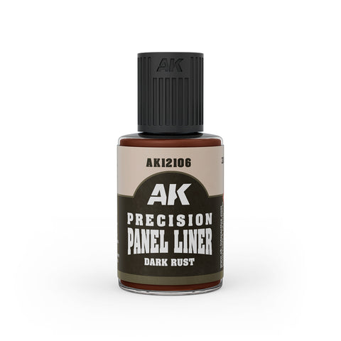 AK-Interactive - Precision Panel Liner: Dark Rust 30ml