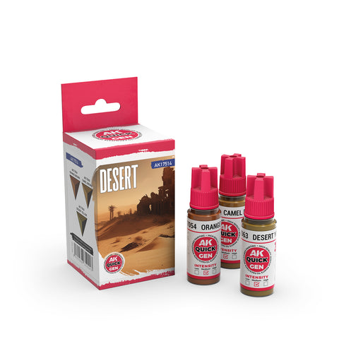 AK Interactive Quick Gen: Desert Acrylic Paint Set (3 Colours)