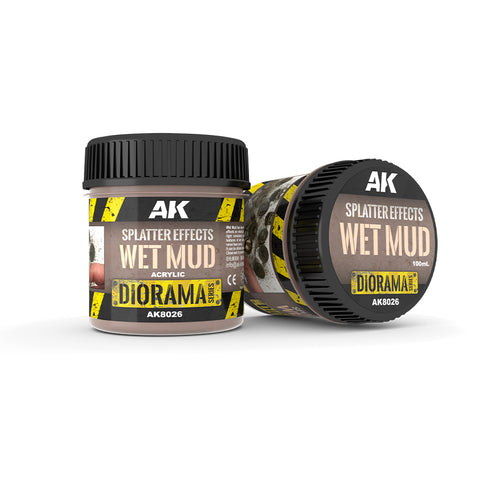 AK Interactive - Diorama Series: Splatter Effects Wet Mud 100ml