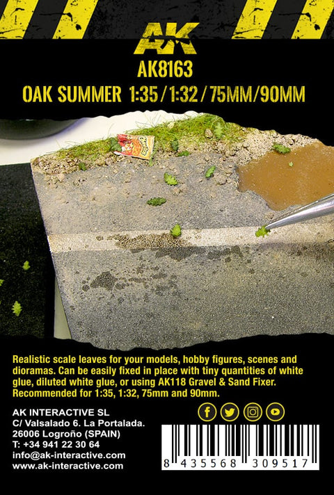 AK Interactive - Vegetation: OAK Summer Leaves 1/35